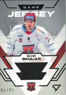 Oliver Okuliar Hradec Kralove Tipsport ELH 2023/24 SportZoo 2. serie Game Jersey /85 #GJ-OO