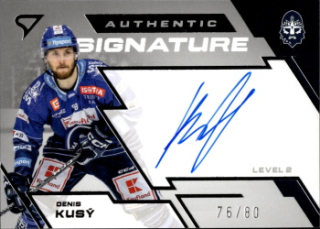 Denis Kusy Kladno Tipsport ELH 2023/24 SportZoo 2. serie Authentic Signature Level 2 /80 #SL2-KS