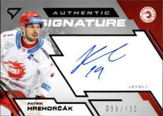 Patrik Hrehorcak Trinec Tipsport ELH 2023/24 SportZoo 2. serie Authentic Signature Level 1 /130 #SL1-PH