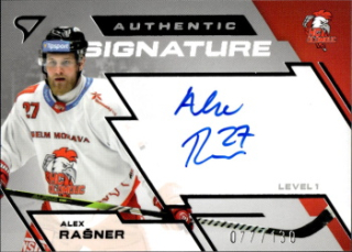 Alex Rasner Olomouc Tipsport ELH 2023/24 SportZoo 2. serie Authentic Signature Level 1 /130 #SL1-AR
