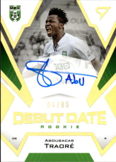 Aboubacar Traore Karvina SportZoo FORTUNA:LIGA 2023/24 2. serie Debut Date Rookie Auto /80 #DRS-AT