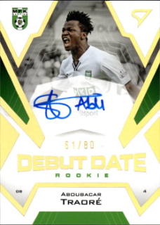Aboubacar Traore Karvina SportZoo FORTUNA:LIGA 2023/24 2. serie Debut Date Rookie Auto /80 #DRS-AT