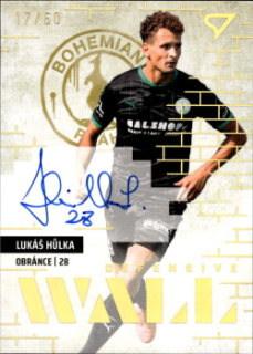 Lukas Hulka Bohemians Praha SportZoo FORTUNA:LIGA 2023/24 2. serie Defensive Wall Auto /60 #DWS-HU