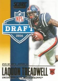 Laquon Treadwell Ole Miss Rebels 2016 Panini Score NFL NFL Draft GOLD #6