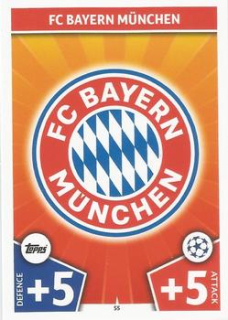 Club Badge Bayern Munchen 2017/18 Topps Match Attax CL Club Badge #55