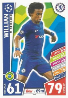 Willian Chelsea 2017/18 Topps Match Attax CL #121
