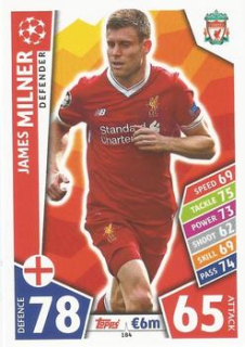James Milner Liverpool 2017/18 Topps Match Attax CL #184