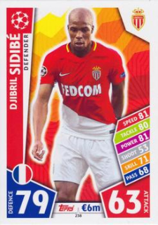 Djibril Sidibe AS Monaco 2017/18 Topps Match Attax CL #238