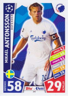 Mikael Antonsson FC Kobenhavn 2017/18 Topps Match Attax CL #295