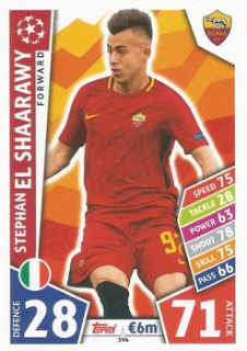 Stephan El Shaarawy AS Roma 2017/18 Topps Match Attax CL #394