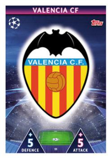 Club Badge Valencia CF 2018/19 Topps Match Attax CL Club Badge #55