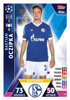 Bastian Oczipka Schalke 04 2018/19 Topps Match Attax CL #95