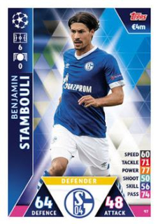 Benjamin Stambouli Schalke 04 2018/19 Topps Match Attax CL #97