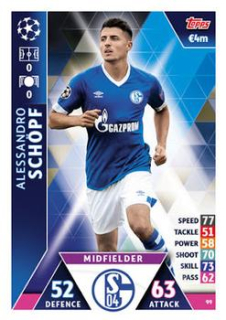 Alessandro Schopf Schalke 04 2018/19 Topps Match Attax CL #99