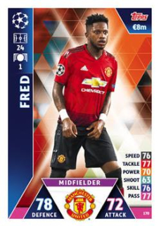 Fred Manchester United 2018/19 Topps Match Attax CL #170