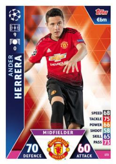 Ander Herrera Manchester United 2018/19 Topps Match Attax CL #172