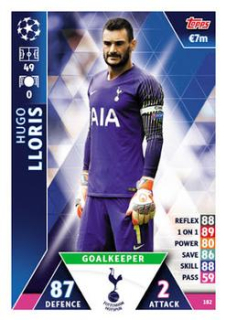 Hugo Lloris Tottenham Hotspur 2018/19 Topps Match Attax CL #182