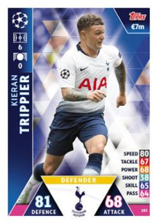 Kieran Trippier Tottenham Hotspur 2018/19 Topps Match Attax CL #183