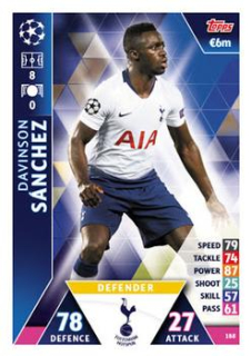 Davinson Sanchez Tottenham Hotspur 2018/19 Topps Match Attax CL #188