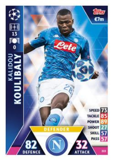 Kalidou Koulibaly SSC Napoli 2018/19 Topps Match Attax CL #222