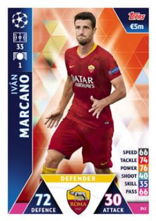 Ivan Marcano AS Roma 2018/19 Topps Match Attax CL #242