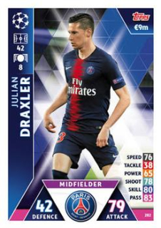 Julian Draxler Paris Saint-Germain 2018/19 Topps Match Attax CL #282
