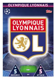 Club Badge Olympique Lyonnais 2018/19 Topps Match Attax CL Club Badge #307