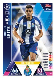 Diogo Leite FC Porto 2018/19 Topps Match Attax CL #347