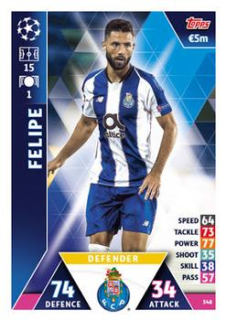 Felipe FC Porto 2018/19 Topps Match Attax CL #348