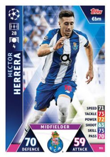 Hector Herrera FC Porto 2018/19 Topps Match Attax CL #351