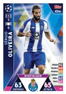Sergio Oliveira FC Porto 2018/19 Topps Match Attax CL #352