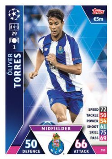 Oliver Torres FC Porto 2018/19 Topps Match Attax CL #353