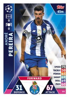 Andre Pereira FC Porto 2018/19 Topps Match Attax CL #355