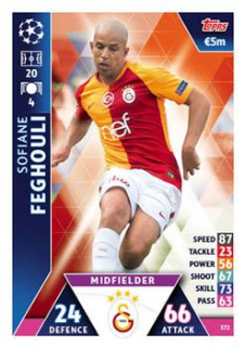 Sofiane Feghouli Galatasaray AS 2018/19 Topps Match Attax CL #372