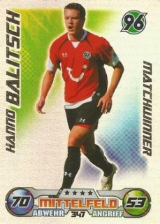 Hanno Balitsch Hannover 96 2009/10 Topps MA Bundesliga Match Winner #347