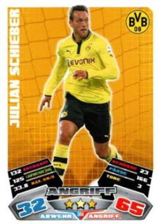 Julian Schieber Borussia Dortmund 2012/13 Topps MA Bundesliga Extra #386