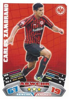 Carlos Zambrano Eintracht Frankfurt 2012/13 Topps MA Bundesliga Extra #392