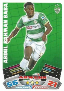 Abdul Rahman Baba Greuther Furth 2012/13 Topps MA Bundesliga Extra #397