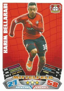 Karim Bellarabi Bayer 04 Leverkusen 2012/13 Topps MA Bundesliga Extra #410