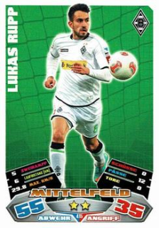 Lukas Rupp Borussia Monchengladbach 2012/13 Topps MA Bundesliga Extra #415