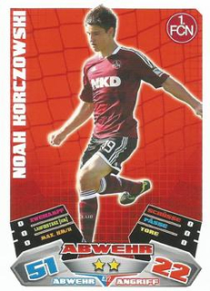Noah Korczowski 1. FC Nurnberg 2012/13 Topps MA Bundesliga Extra #422