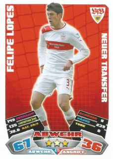 Felipe Lopes VfB Stuttgart 2012/13 Topps MA Bundesliga Extra #429