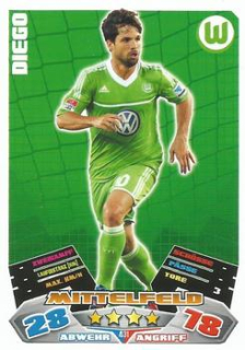 Diego VfL Wolfsburg 2012/13 Topps MA Bundesliga Extra #431