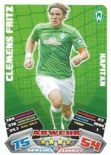 Clemens Fritz Werder Bremen 2012/13 Topps MA Bundesliga Extra Kapitan #434