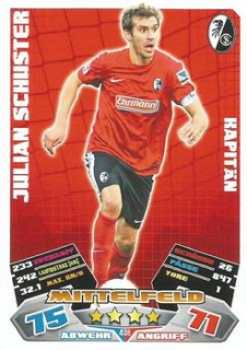 Julian Schuster SC Freiburg 2012/13 Topps MA Bundesliga Extra Kapitan #438