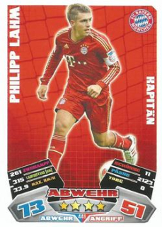 Philipp Lahm Bayern Munchen 2012/13 Topps MA Bundesliga Extra Kapitan #446