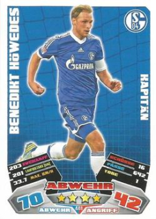 Benedikt Howedes Schalke 04 2012/13 Topps MA Bundesliga Extra Kapitan #448