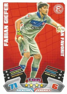 Fabian Giefer Fortuna Dusseldorf 2012/13 Topps MA Bundesliga Extra Fan Favorit #454