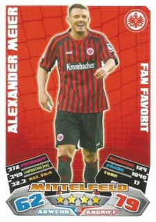Alexander Meier Eintracht Frankfurt 2012/13 Topps MA Bundesliga Extra Fan Favorit #455