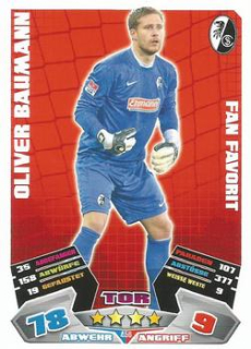 Oliver Baumann SC Freiburg 2012/13 Topps MA Bundesliga Extra Fan Favorit #456